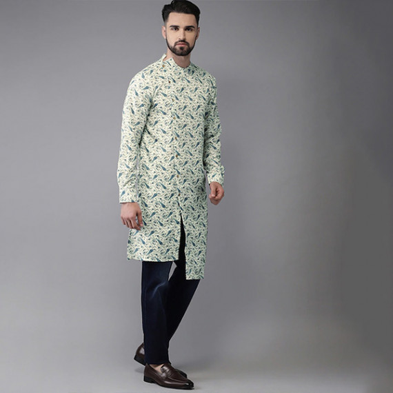 https://www.fashionrise.in/products/men-sea-green-blue-printed-fusion-straight-kurta