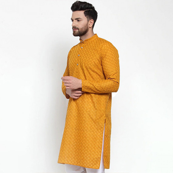 https://www.fashionrise.in/products/men-mustard-yellow-thread-work-cotton-kurta