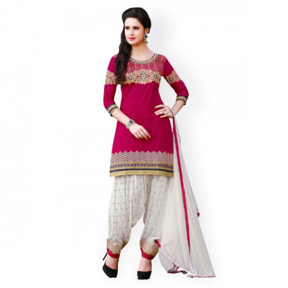 https://www.fashionrise.in/products/pink-white-embroidered-cotton-unstitched-dress-material-1