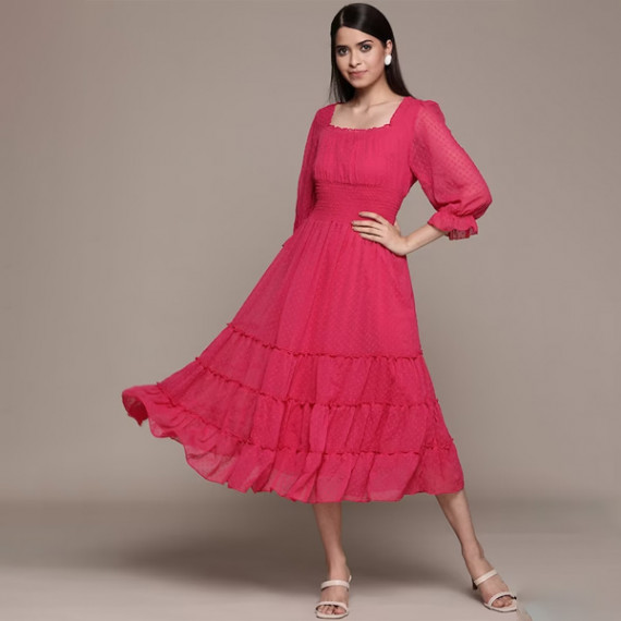 https://www.fashionrise.in/products/fuchsia-solid-chiffon-smocked-tiered-midi-dress