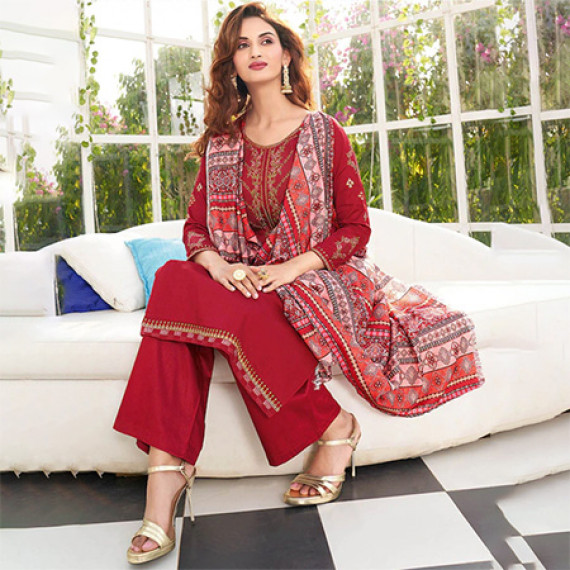 https://www.fashionrise.in/products/maroon-pink-embroidered-pure-cotton-unstitched-dress-material