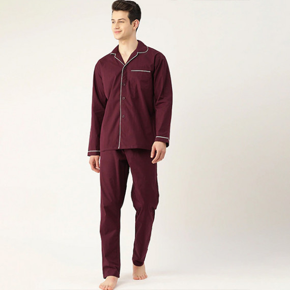 https://www.fashionrise.in/products/men-burgundy-pure-cotton-solid-nightsuit