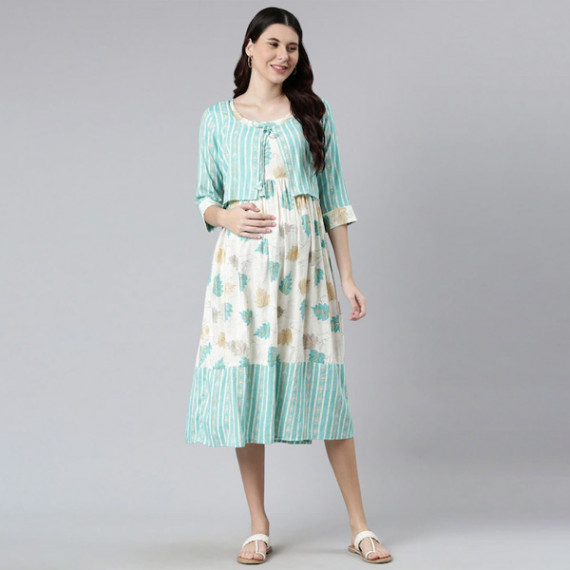 https://www.fashionrise.in/products/women-off-white-green-floral-maternity-a-line-midi-dress